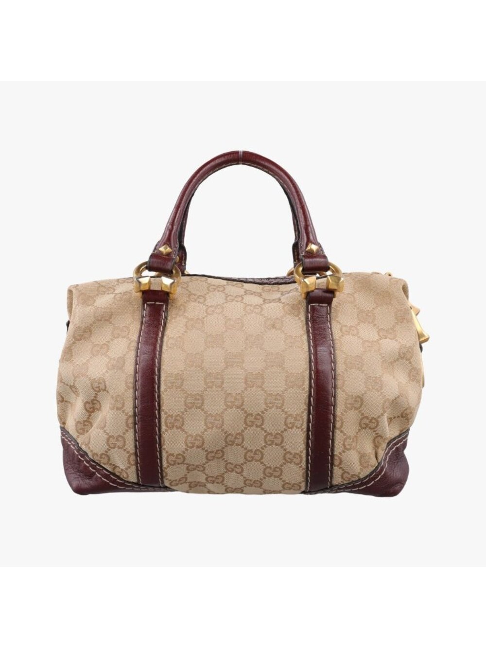 Gucci Sukey Beige Red GG Canvas Leather